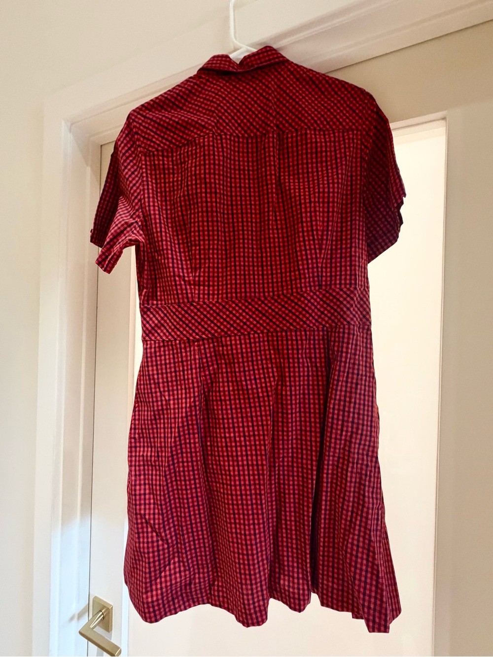 *RARE* Fred Perry Mod Ska Check Shirt Dress Made in Portugal UK 14/ US 6-8 - Picture 4 of 8
